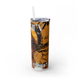 Luxury But Make It Street Skinny Tumbler with Straw, 20oz