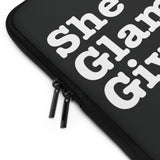 She's Too Glam to Give A Damn Laptop Sleeve