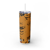 Luxury But Make It Street Skinny Tumbler with Straw, 20oz