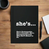 She's... Hardcover Journal Matte